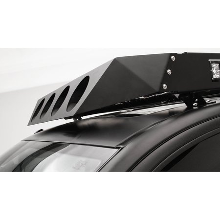 FAB FOURS 4 LIGHT ROOF RACK FACE PLATE MATTE BLACK RR14-1